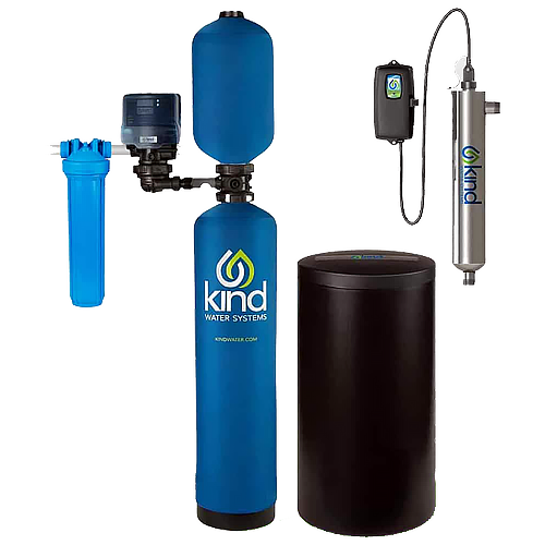 E-4000UV Whole House Filter and Salt-Based Water Softener Combo with UV